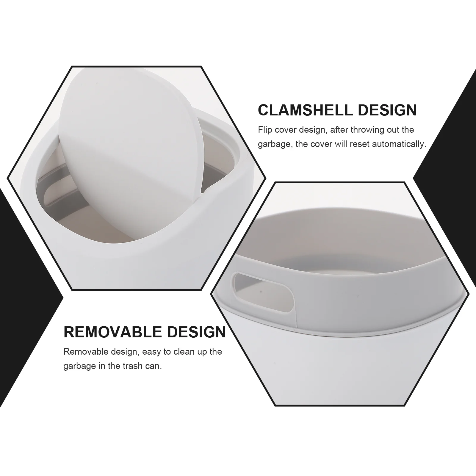 

1Pcs Flip Lid Desktop Trash Bin Multi-Functional Mini Garbage Container Storage Holder Household Trash Can Waste Container