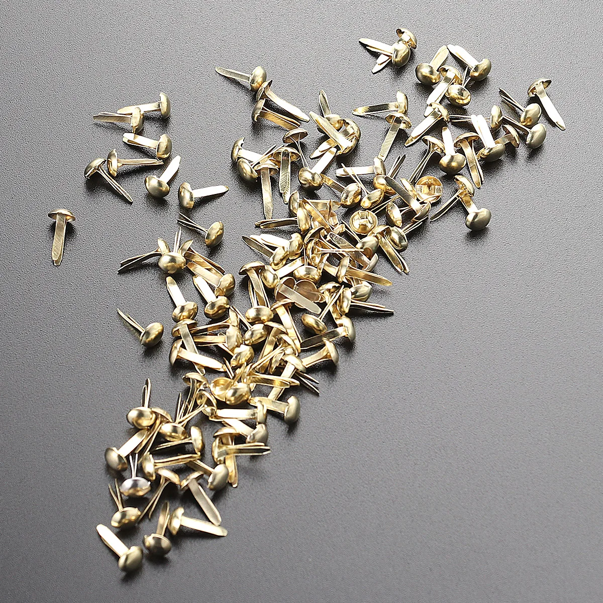 

100 Pcs Brads Scrapbooking Metal Brads Craft Pastel Metal Nails Paper Making Tools Non Fading Durable Easy Install