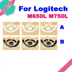 Hot sale 2-10set Mouse Feet Skates Pads For Logitech M650L M750L wireless Mouse White Black Anti skid sticker Connector