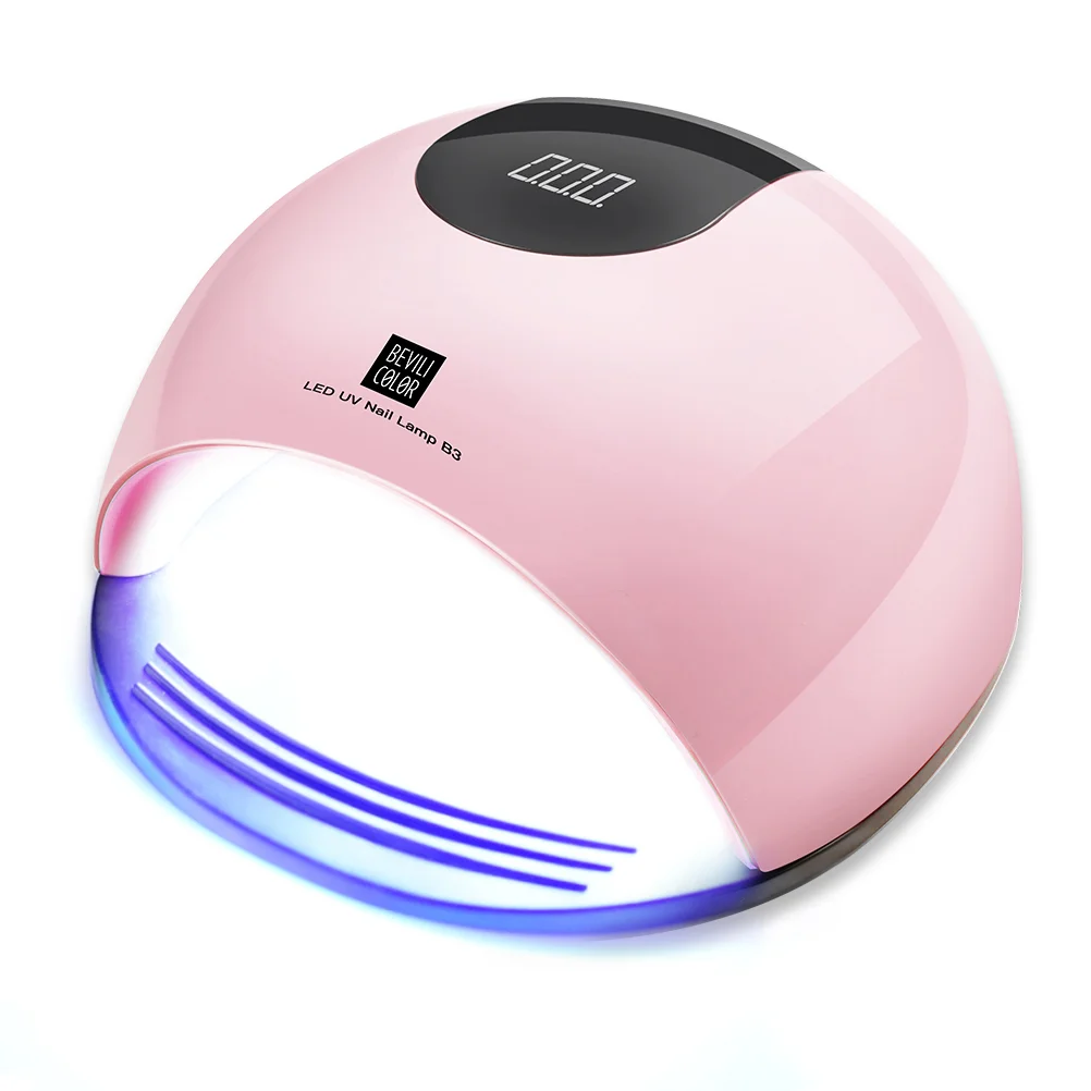 Secador de lâmpada de unha LED UV 80W para esmalte em gel para unhas e pés Secador de unhas profissional com sensor e 4 configurações de temporizador w