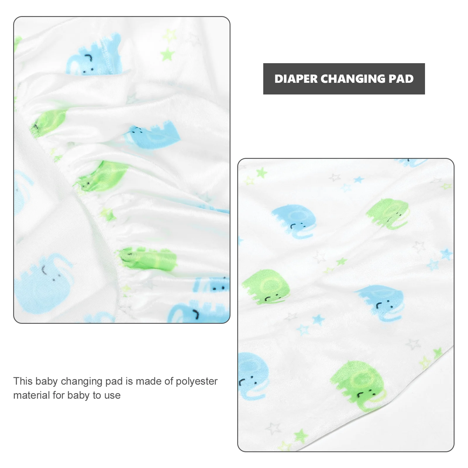 

Baby Changing Pad Cover Diaper Change Mat Sleeve Washable Travel Pads Protector Wave Stroller Cushion Polyester Fiber
