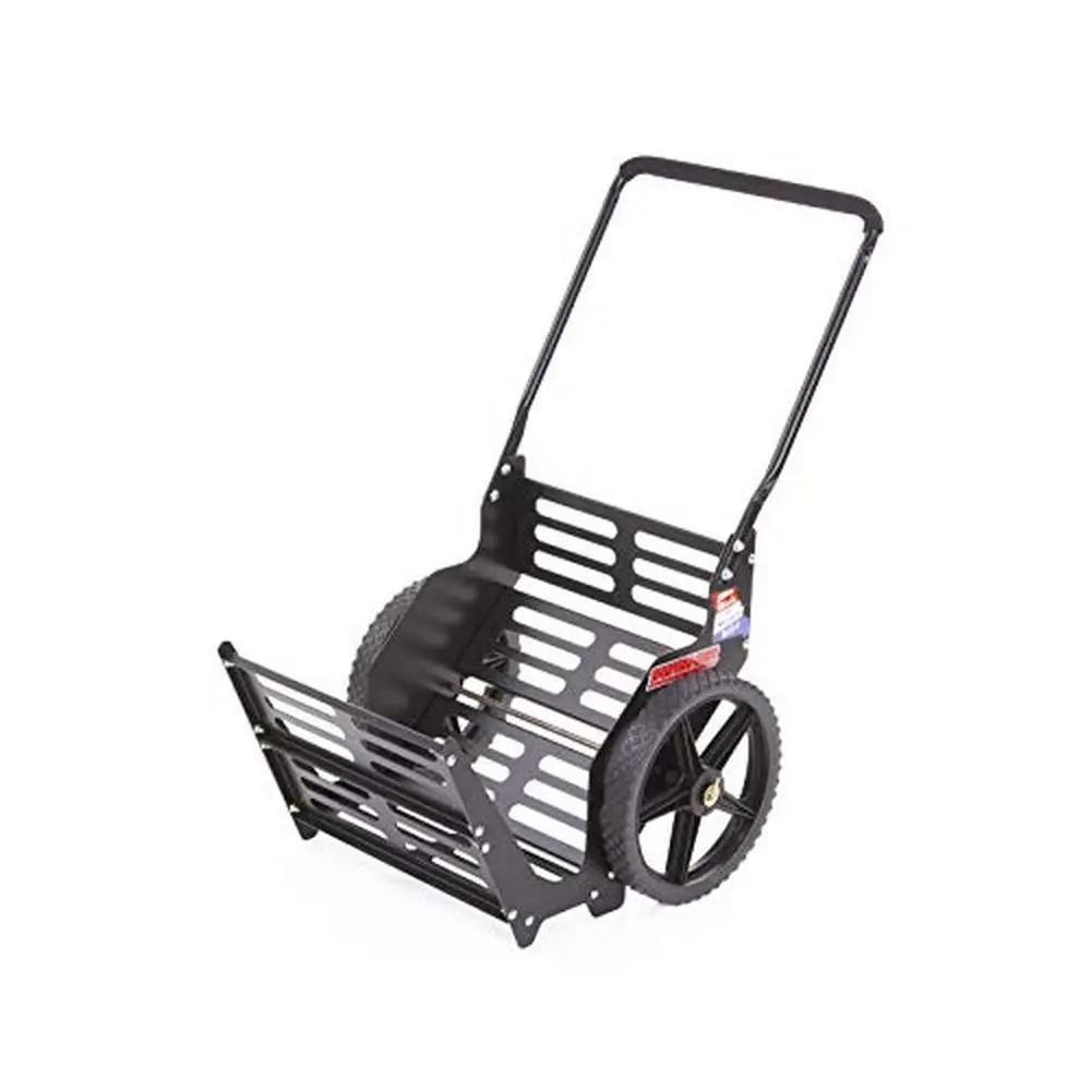 Utility Cart Heavy Duty 200lb Capacity Flat Free Wheels Steel Powder Coated Durable Frame 26