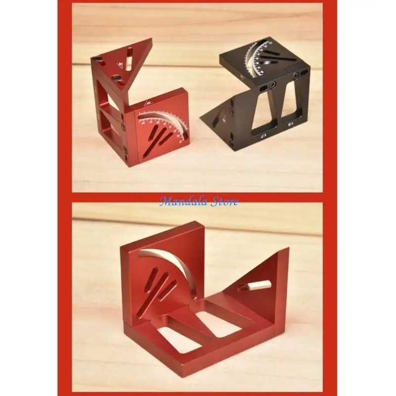 

U2JC Carpenter Square -Woodworking Square Protractor Multi Angles 45/90 Degree Ruler