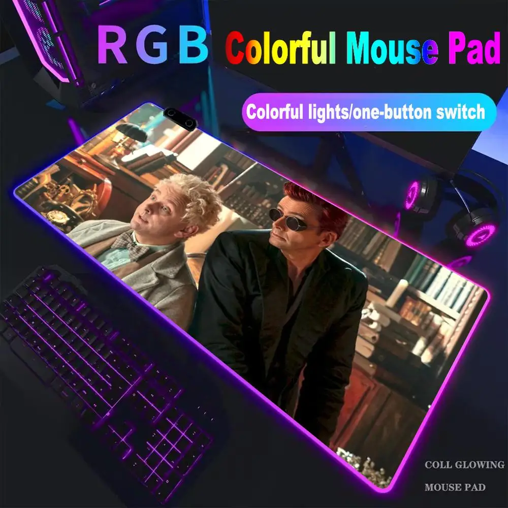 

Коврик для мыши «Ангелы и демоны», высококачественный коврик для мыши для киберспорта, RGB-коврик для мыши, светодиодный коврик для ПК, большой коврик для письма для студентов, геймерский коврик