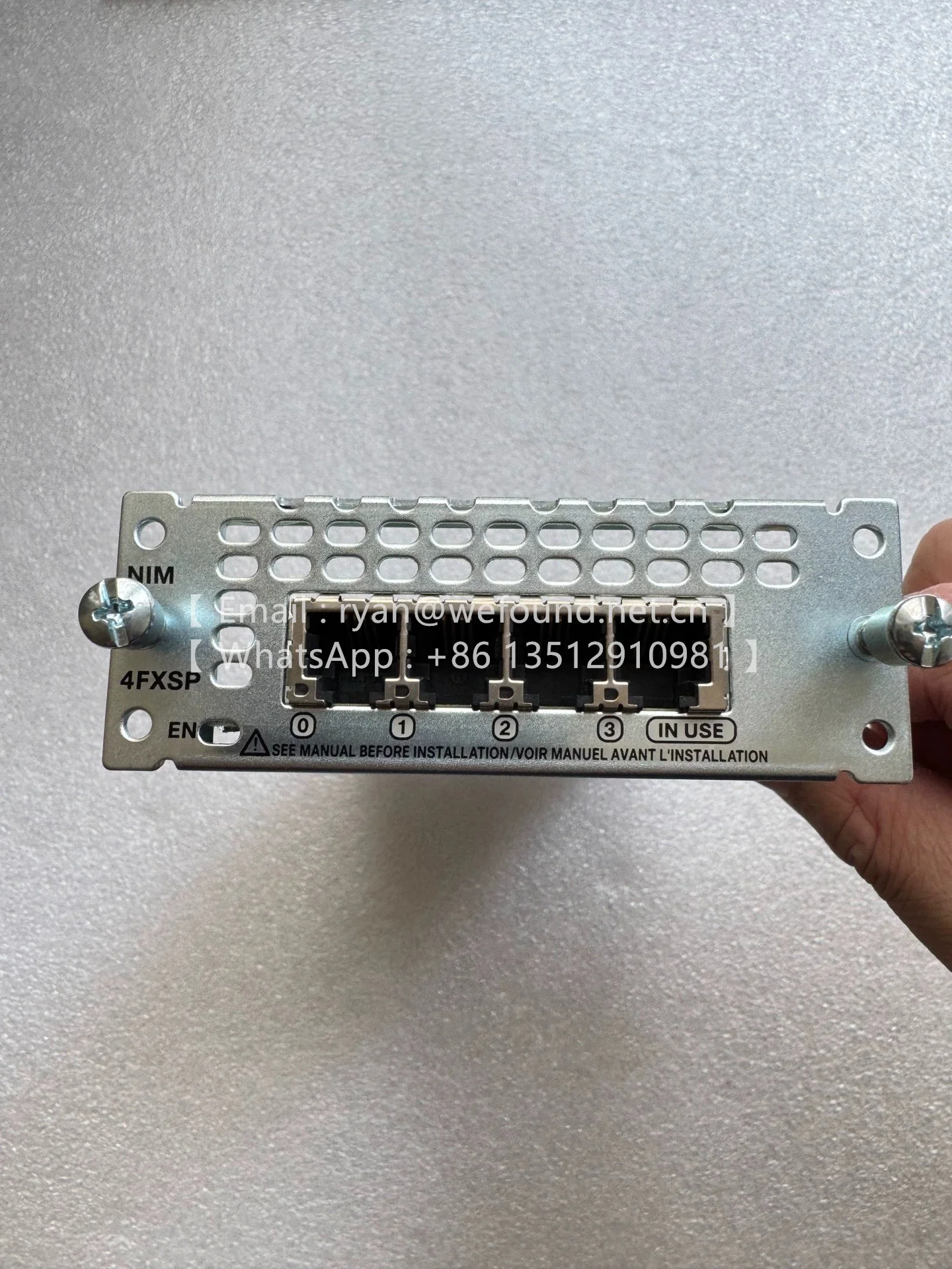 Módulo de interfaz de red de 4 puertos NIM-4FXSP