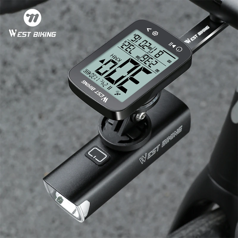 WEST BIKING Bicycle GPS Computer IPX7 Waterproof Automatic Backlight Speedometer Type-C Rechargeable Wireless Digital Odometer image 3