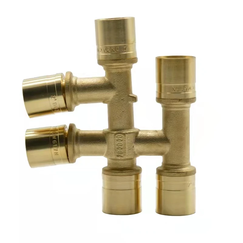 Rohrverschraubungen aus Aluminium-Kunststoff, verschiebbare Sechs-Wege-16 mm20 mm25 mm verschiebbare Verbindungsstücke, verschiebbare Hülsenverschraubungen/Europäische Ständer