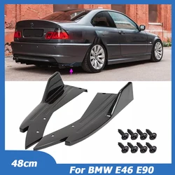 48cm Front Rear Bumper Canard Winglet Spoiler Splitter Cover Universal For BMW 3 Series E46 E90 E93 Car Tuning  Accessories