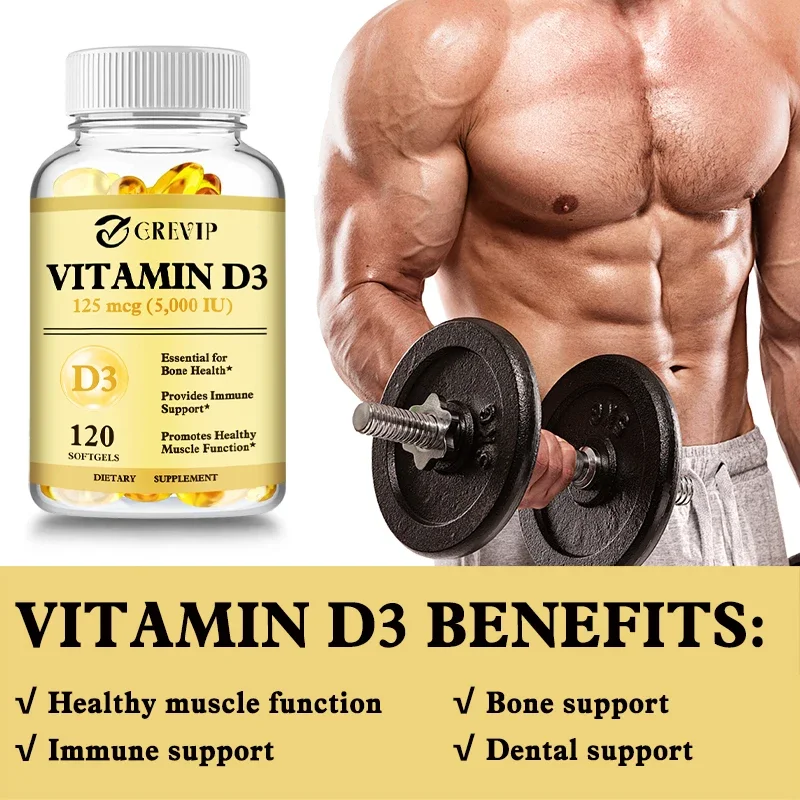 

Vitamin D3 - Promotes Healthy Muscle Function and Immune SupportSupplement