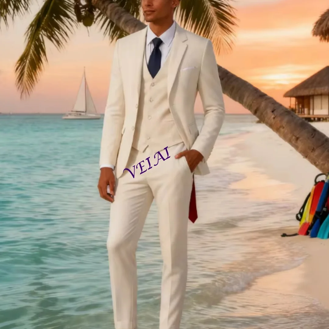 

Мужской костюм-тройка на заказ: пиджак, жилет и брюки для свадьбы, вечеринок и повседневных мероприятий