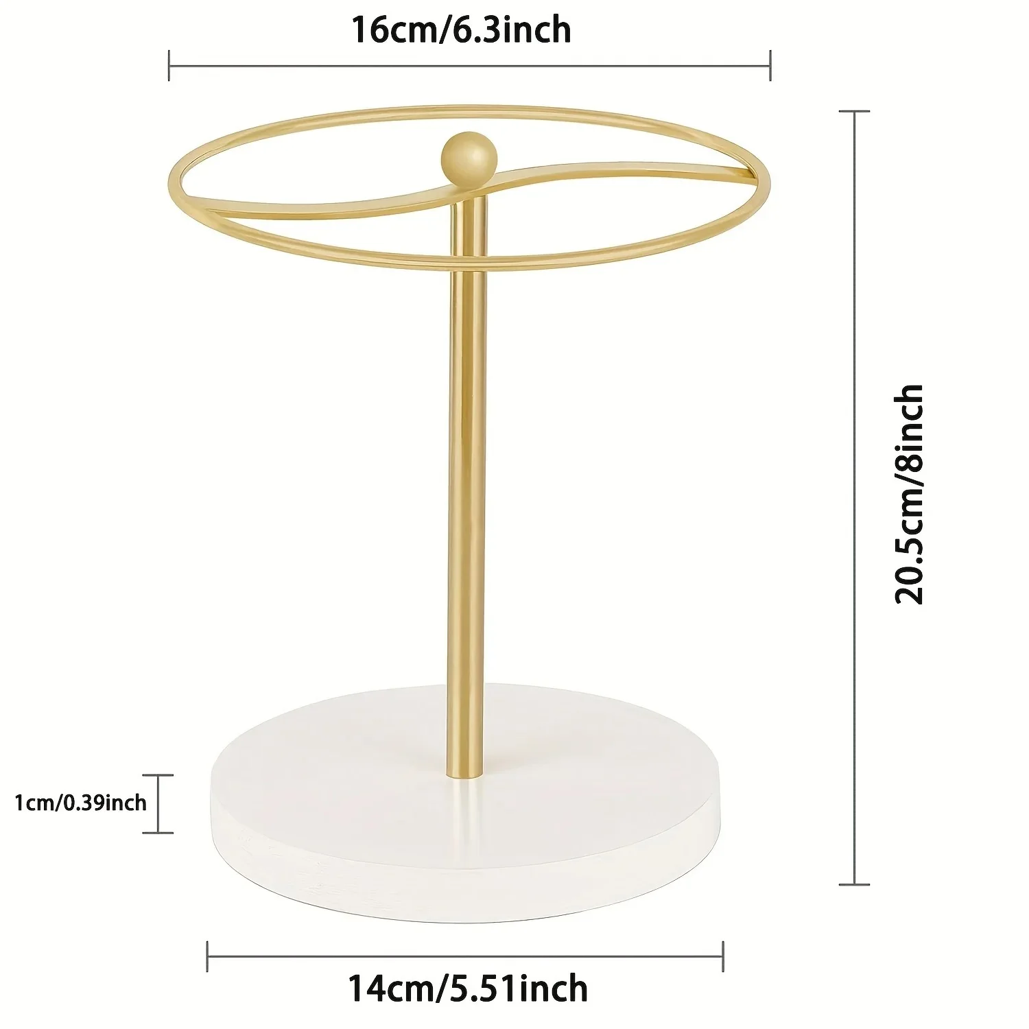 Eleganter Brillenständer mit Holzfuß - Metall-Brillenhalter, Fassungsvermögen für 12 Brillenpaare - Brillen-Displayständer – Detail 5