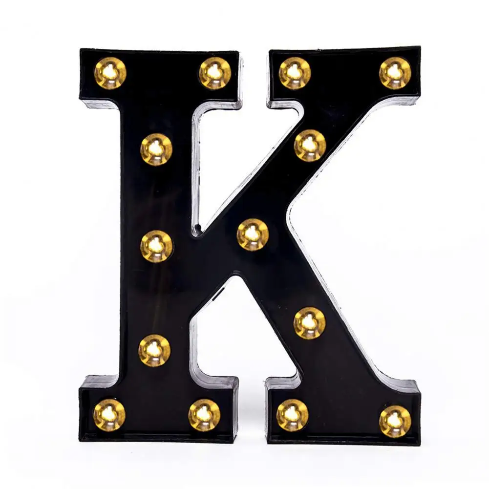 Indoor Outdoor Letter Light Wedding Wreath Light Versatile Led Alphabet Number Lights Waterproof Battery Powered for Weddings