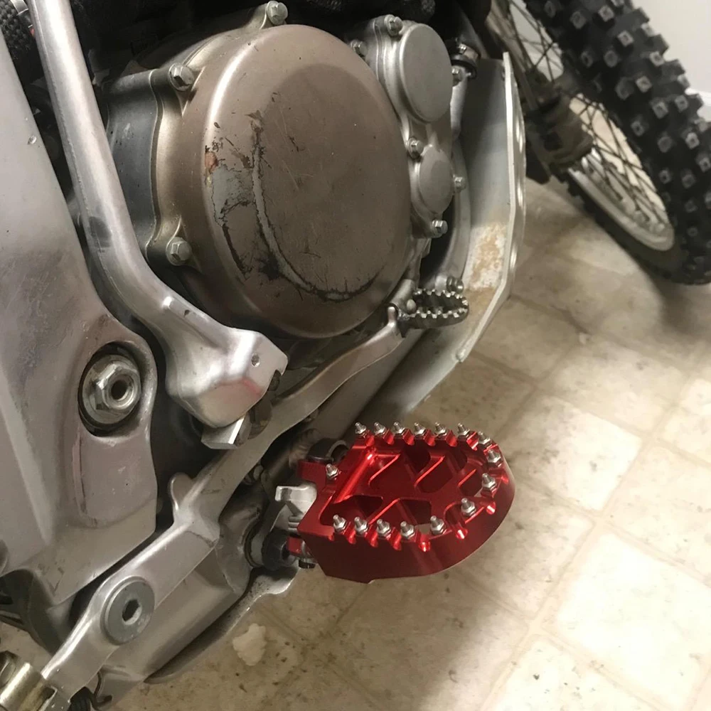 Dirt Bike Fußrasten Fußstützen Pedalteile für HONDA CRM250 CRM 250 XR250R XR400R XR 250R 400R XR 250 R 400 R Zubehör – Detail 8
