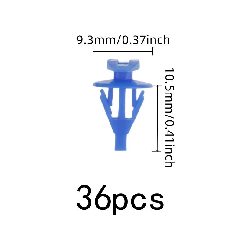 36 pcs Door Frame Seal Clips Anti-Aging Material, designed for Hood Seal Strips, Easy Push-in Install