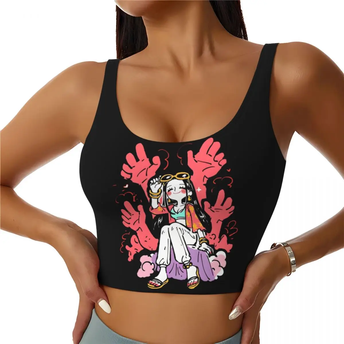 

Женские спортивные топы-бра Custom Boa Hancock Japan Manga для тренировок и бега
