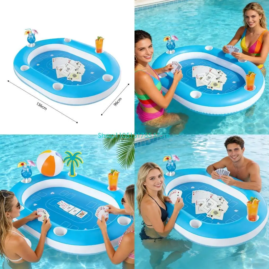 

K0EF Floating Activity Table PVC Construction For Wet Enjoyment And Family Time