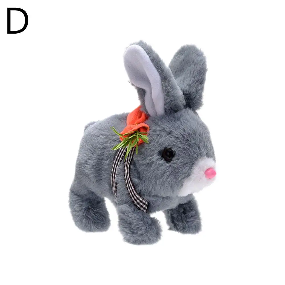 Juguete de conejo para golpear, orejas de movimiento para caminar, interruptor de nariz, conejito de peluche, conejo para caminar, juguete de peluche, regalo para niños pequeños, nacimiento A4y6