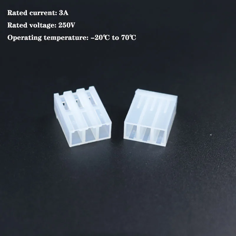 50PCS CH 3.96 Connector Plug Shell 3.96MM Pitch 2P 3 4 5 6 7 8-12Pin Connector Plug Terminal Block (Molex KK 396 Style)