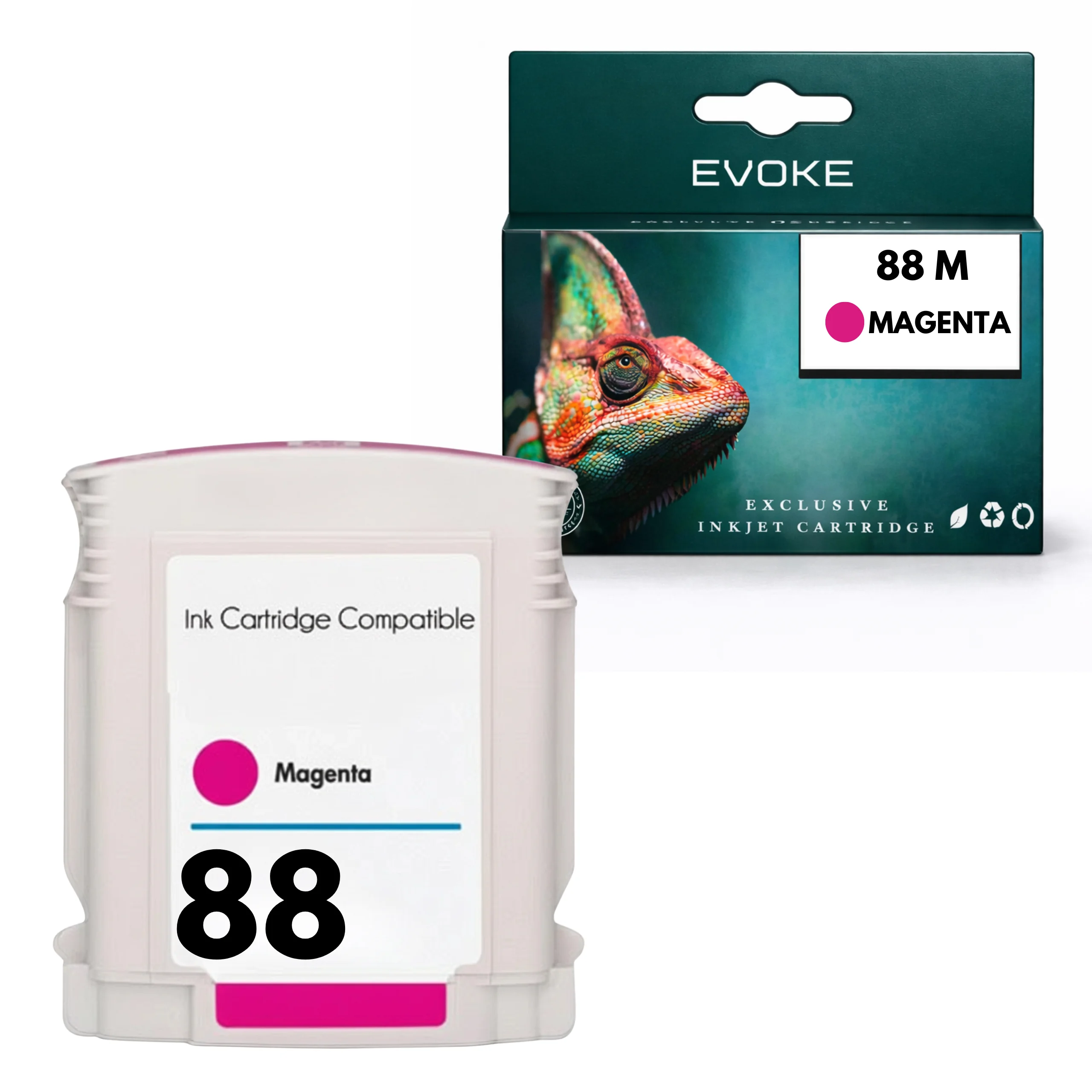 Evoke Compatibele Inkt voor Hp 88 XL 88XL C9392Ae Magenta Officejetpro K5400 K8600 L7480 L7500 L7600