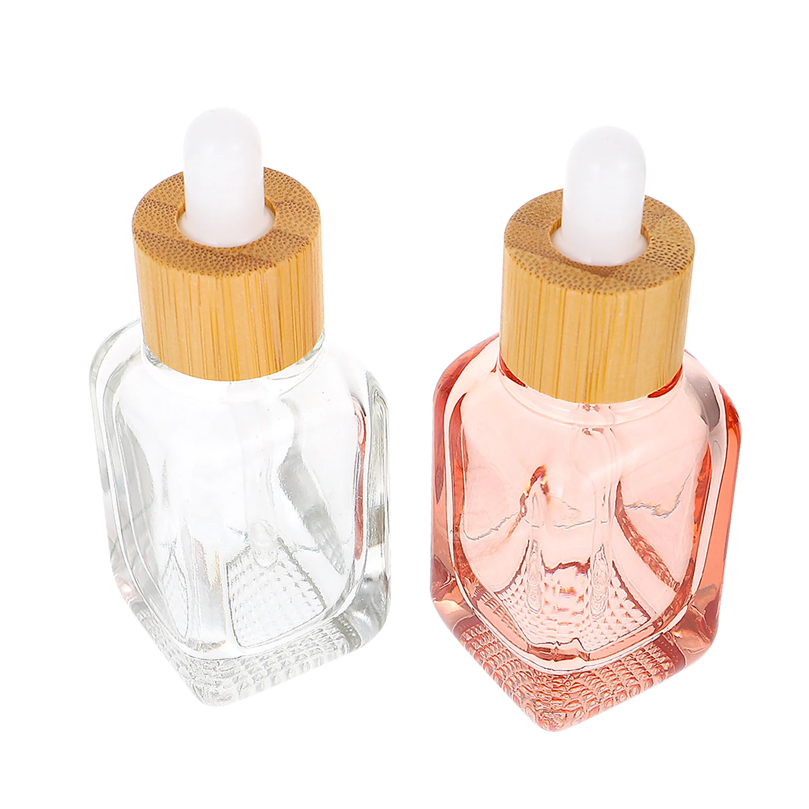 

2Pcs Dropper Sample Bottle Glass Perfume Bottle Transparent Refillable Essential Oil Container Portable Liquid