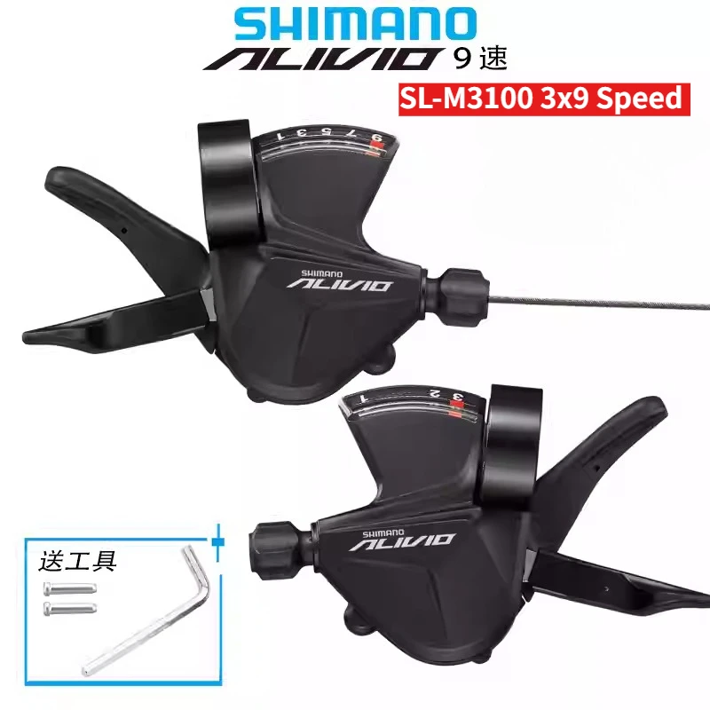 Shimano Alivio SL M3100 3x9 27Speed SL-M3100 RAPIDFIRE PLUS Mountain Bike Shifters MTB Bicycle Shifter Lever Left 3S Right 9S