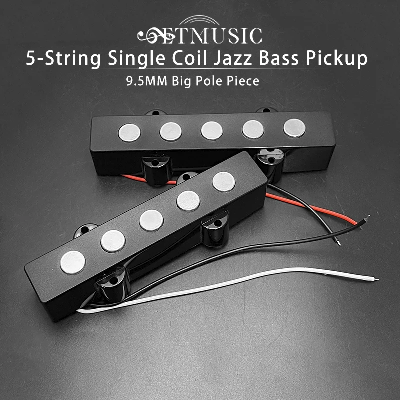 

5-String Jazz Bass Single Coil Pickup 9.5MM Big Pole Piece N-6.5K/B-6.8K