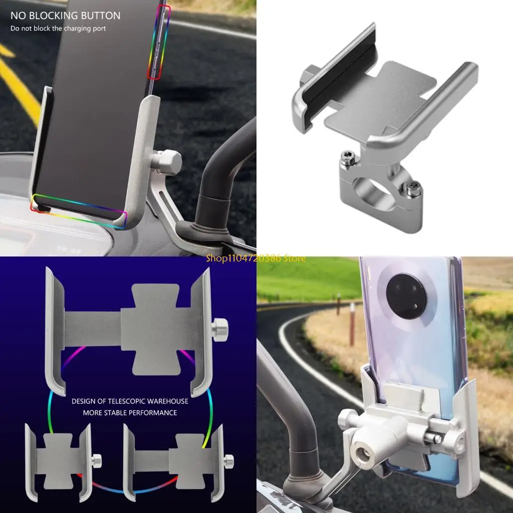 

K0EA Регулируемое крепление для телефона на мотоцикле, велосипеде, вращающееся на 360 градусов, виброгасящая алюминиевая для