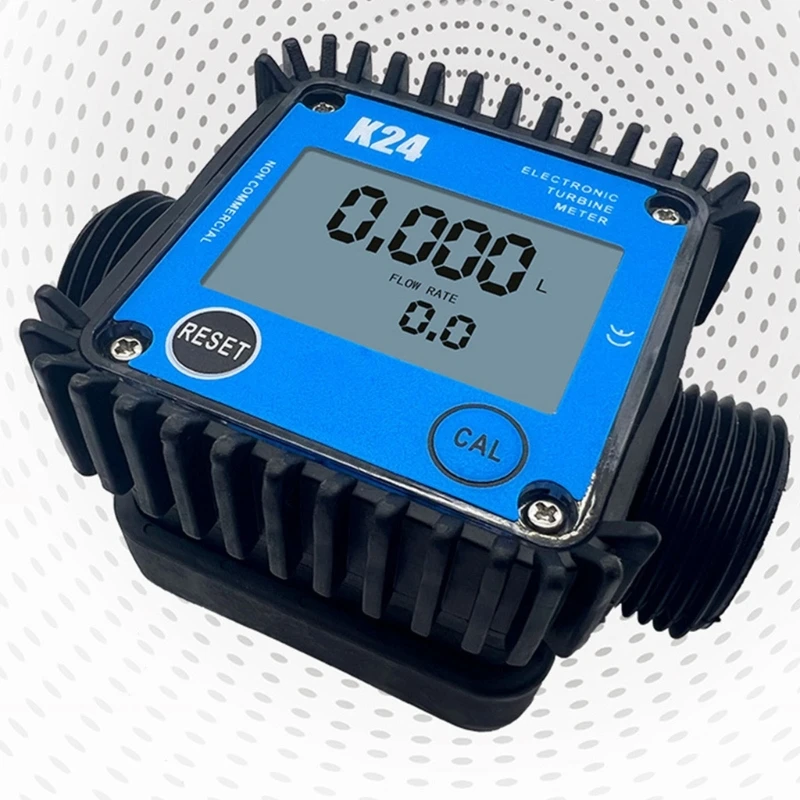 10-120L/min Flowmeter DN25 LCD Digital Liquid Meter Electronic Turbine-Flow Meter for Diesel-Fuel Urea Water