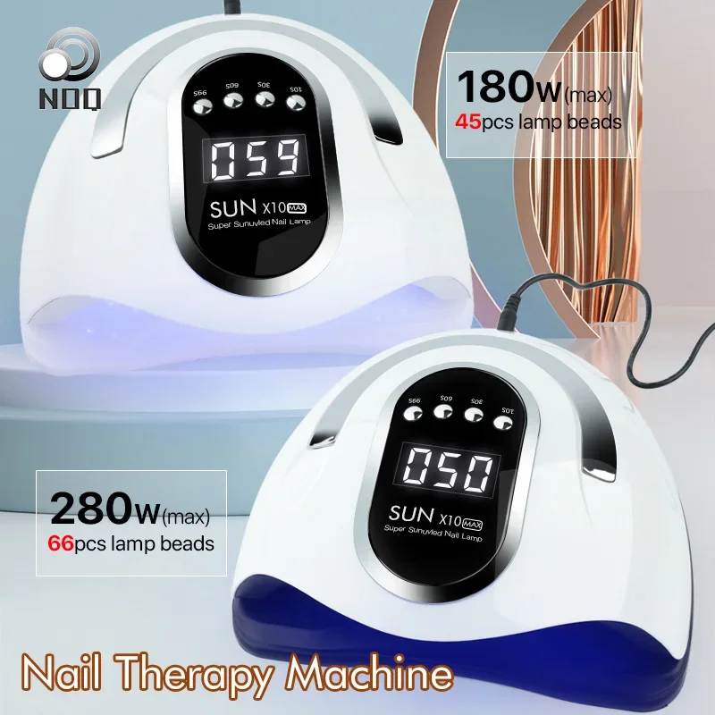 NOQ UV LED Nagellamp Gel Nagellak Droger 66 LEDS Uv Licht Nagelmachine Reizen Thuis Salon Gebruik Droogmachine Dubbele Handen