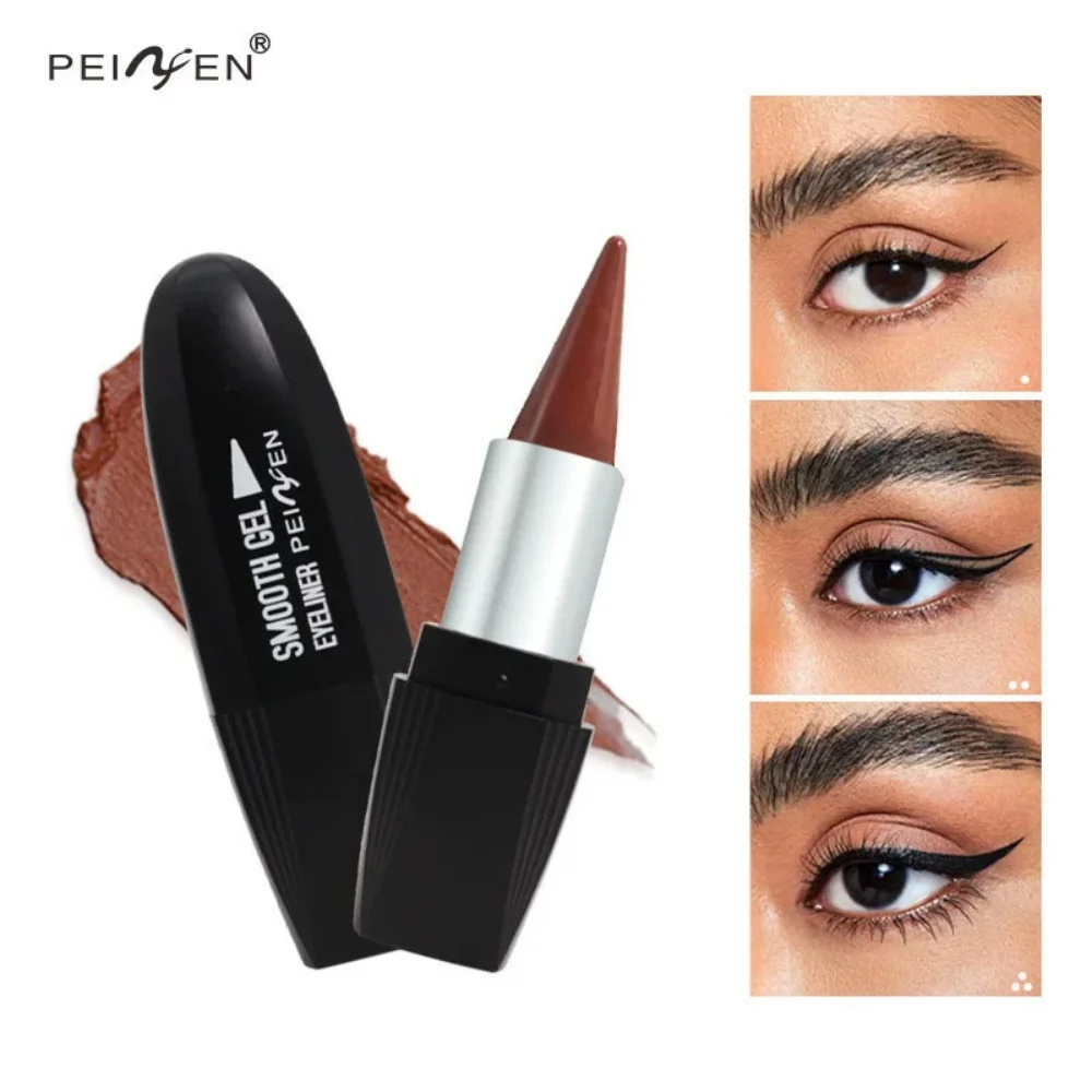 Matte Tapered Velvet Eyeliner Stick Brown Purple Easy To Wear Waterproof Eye Liner Gel Matte Quick Drying Eyeshadow Eyeliner Pen