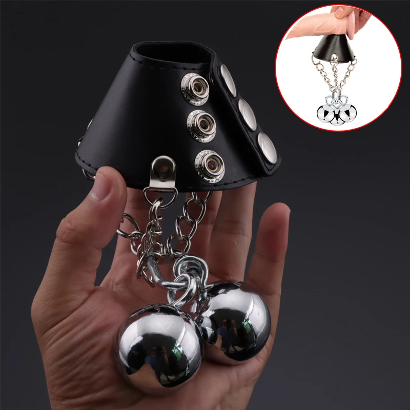 

Scrotal Bondage Ring Male Sexual Delay Dick Ring PU Scrotum Stretcher BDSM Bondage Penis Restraint Cockring Male Chastity Device