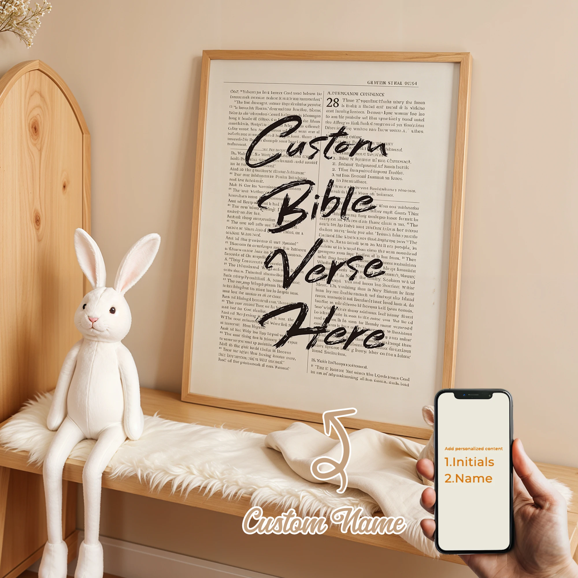 Personalized Custom Bibel Verse Wall Art Print Picture Canvas Poster Painting For Living Room Home Decor Gift