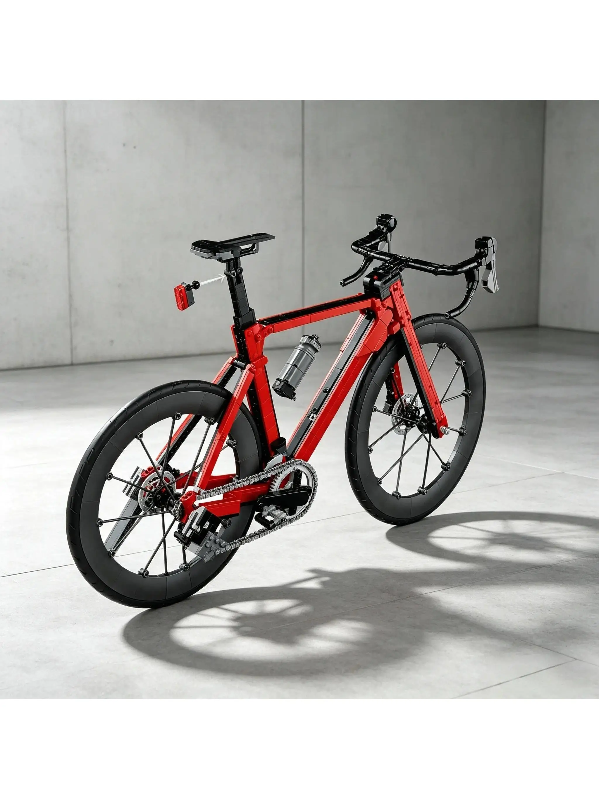 1015-teiliges Moc Kreatives Fahrrad-Modellbausatz, Straßenfahrrad-Bausteine, Zusammengebautes Modell, Dekoration für Erwachsene, Geburtstags- und Weihnachtsgeschenke