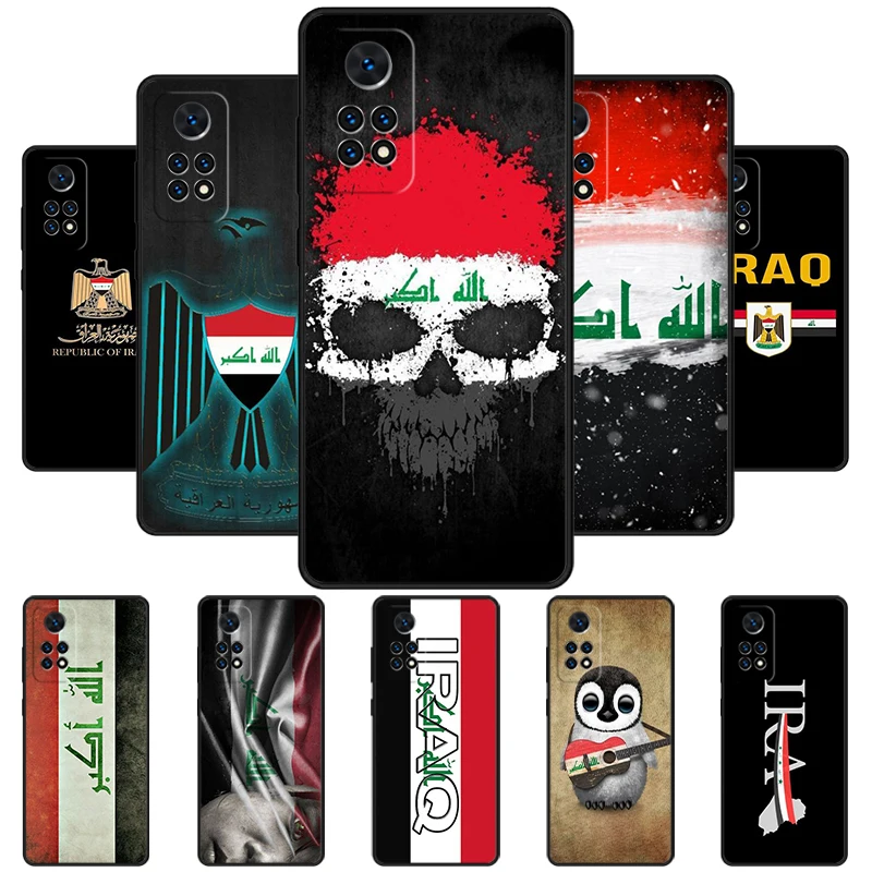 Iraqi Flag Phone Case For Redmi Note 11 EPro 11S 10T 9S Promax 8 Pro Xiaomi Mi 11 12X 12S Ultra Cover