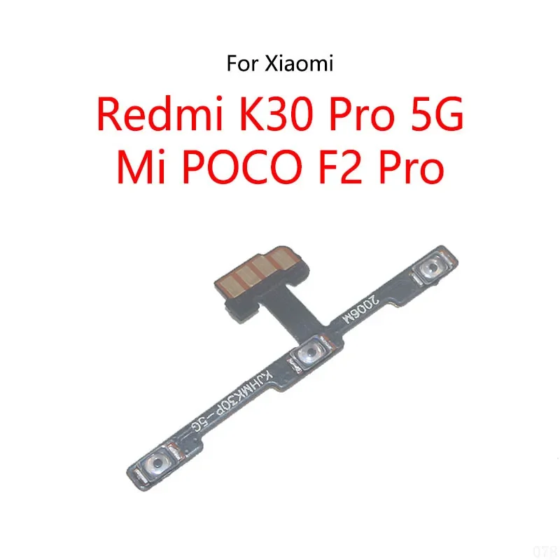

Pop For Redmi K30 Pro 5g/Mi Poco F2 Pro Pocophone Power Button Switch Volume Mute Button On/Off Flex Cable