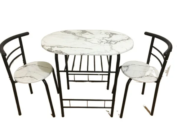 

Small apartment, simple, dining table and chairs, combination, modern, acrylic, oval