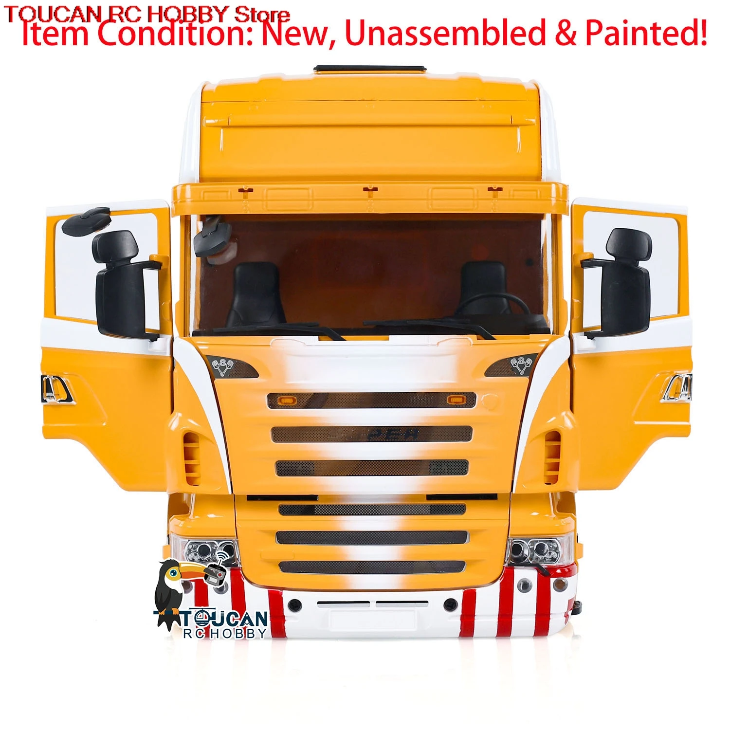 1/14 R620 Kunststoff Kabine RC Auto Shell High-Dach Bemalte Kits für 6x6 6x4 Fernbedienung Traktor Lkw DIY Modell RC Spielzeug THZH1805