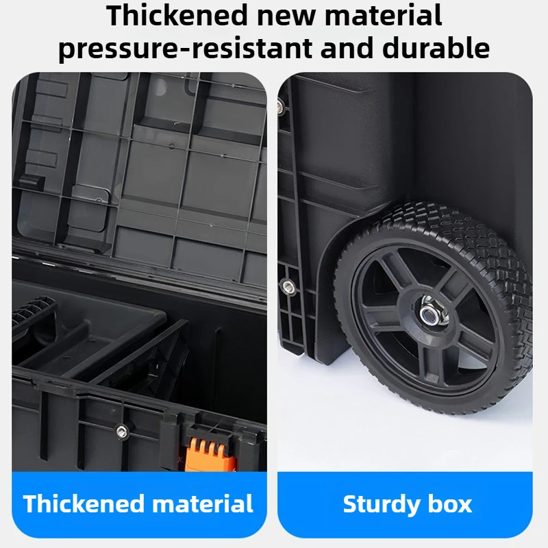 Large Capacity Toolbox Household Multifunctional Tool Storage Box Portable Hardware Tool Organizer Boxes Stackable Toolbox
