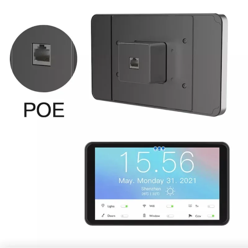 Poe Power Android Tablet 1920 1080 Resolution  Wall Mounted   5.5 Inch