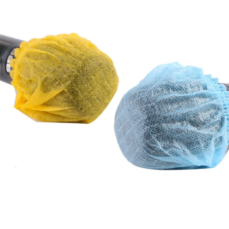 Capa descartável do microfone de 250 pces, pára-brisas do microfone portátil para sala de gravação, ktv, karaokê, desempenho de palco