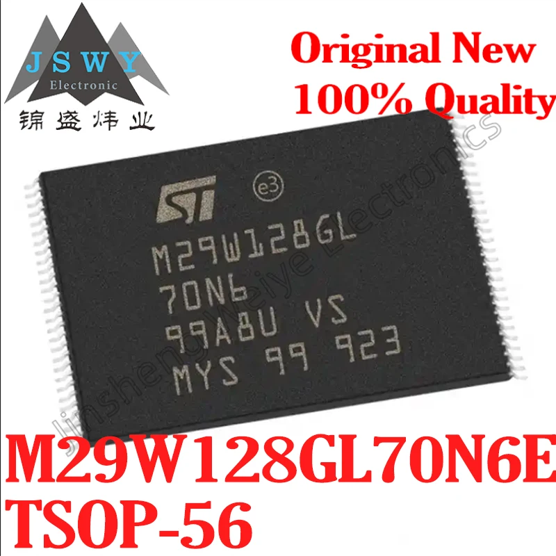 

(2/10PCS) M29W128GL70N6E TSOP-56 M29W128GL70/128Mbit Parallel NOR Flash Flash Chip/New Original Spot Electronics
