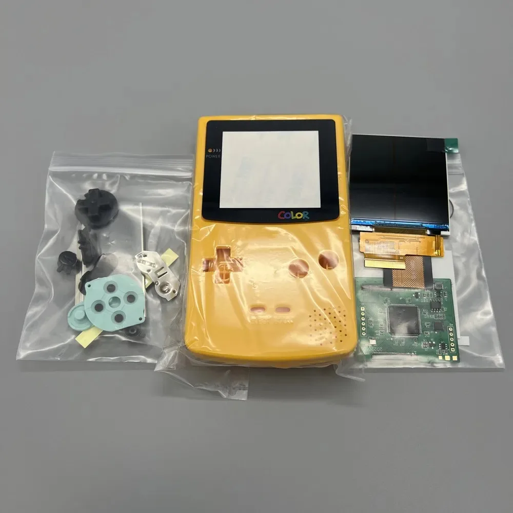 ゲームボーイカラー IPS 2.6インチGBC IPS液晶とゲームボーイカラー用の新しいシェル。ピクセル