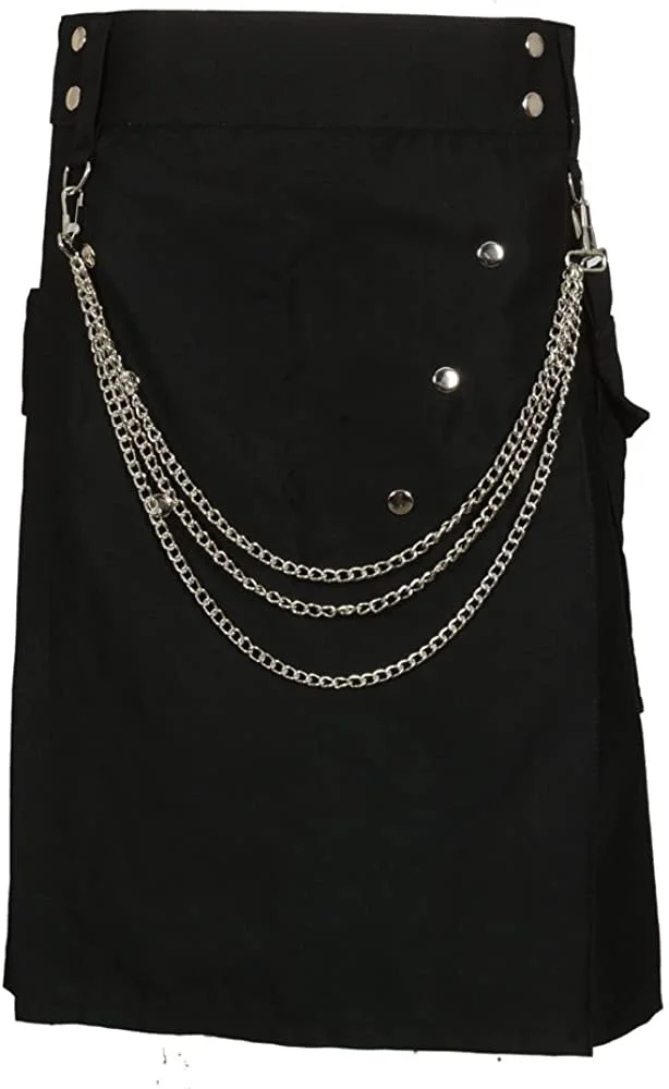 Vestido de Festival escocés para hombre, Kilt tradicional Steampunk, falda informal de moda con cremallera de Color sólido Retro