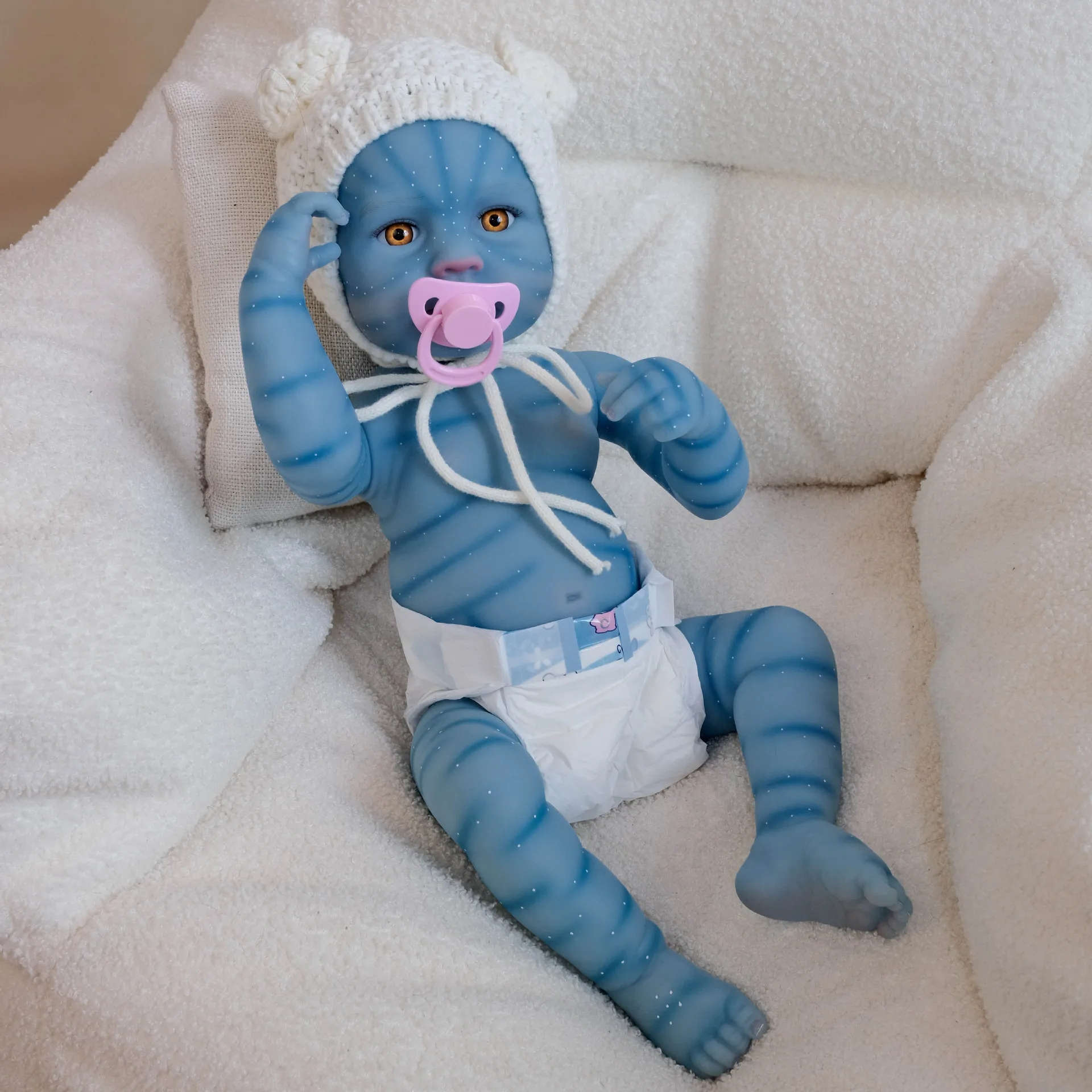 LOULOU Avatar Reborn Babypop Peuter Echt Zacht Full Body Vinyl Siliconen Touch Handtekening Haar Hoge kwaliteit handgemaakte pop speelgoed
