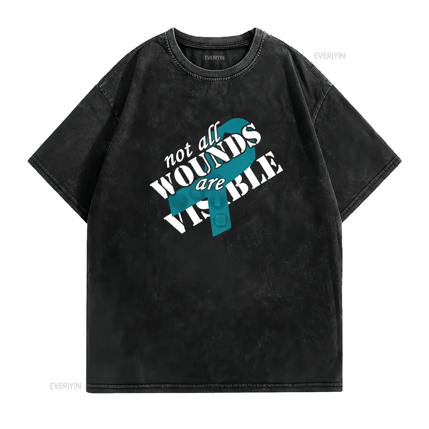 NEW LISTING2014 PTSD T Shirt vintage Washed Comfortable Stylish homme Slightly Soft Casual Breathable Stretched