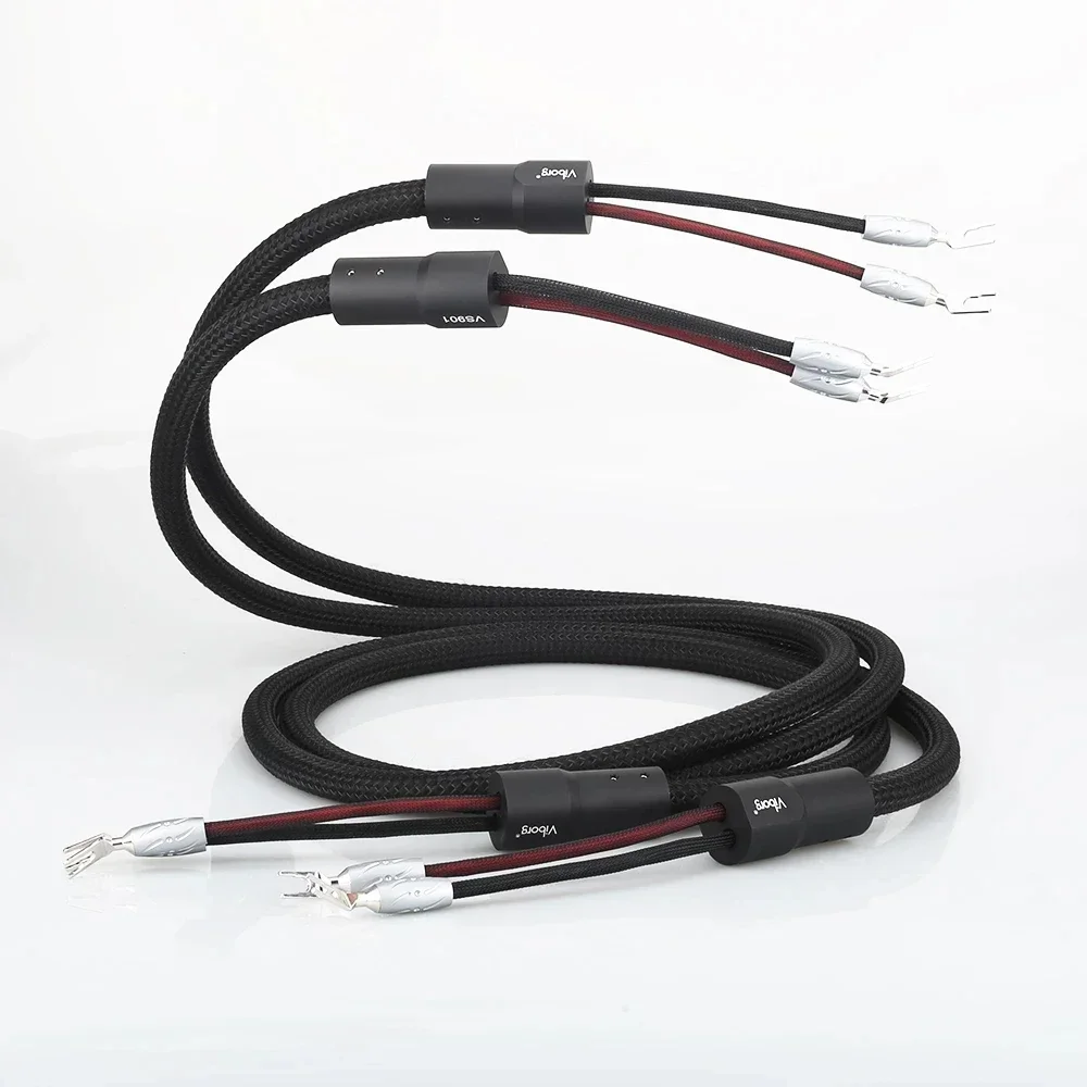 Viborg VS901 wysokiej jakości kabel głośnikowy z wtyczką Viborg Pure Copper Spade HIFI audiofilski do kina domowego
