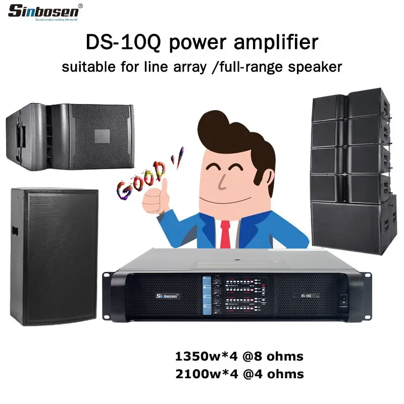10000Q 1350 واط فئة TD كلاسيكي مكبر للصوت قوي جودة عالية سوبر الصوت المكثفات الكبيرة 4 قناة خط صفيف نظام مكبر للصوت
