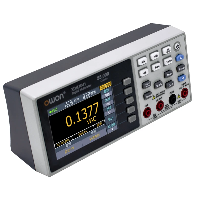 OWON XDM1041 Bench Digital Multimeter 55000 Counts True RMS 3.5" LCD Current Voltmeter Temperature Desktop Multimeters