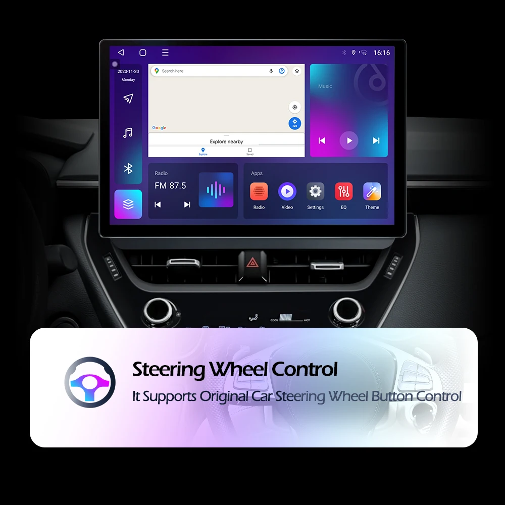 Android 15 Car Radio For GMC Yukon Chevrolet Tahoe Suburban 2008 - 2012 13.1Inch Screen GPS Navigation Wireless Carplay 4G WIFI