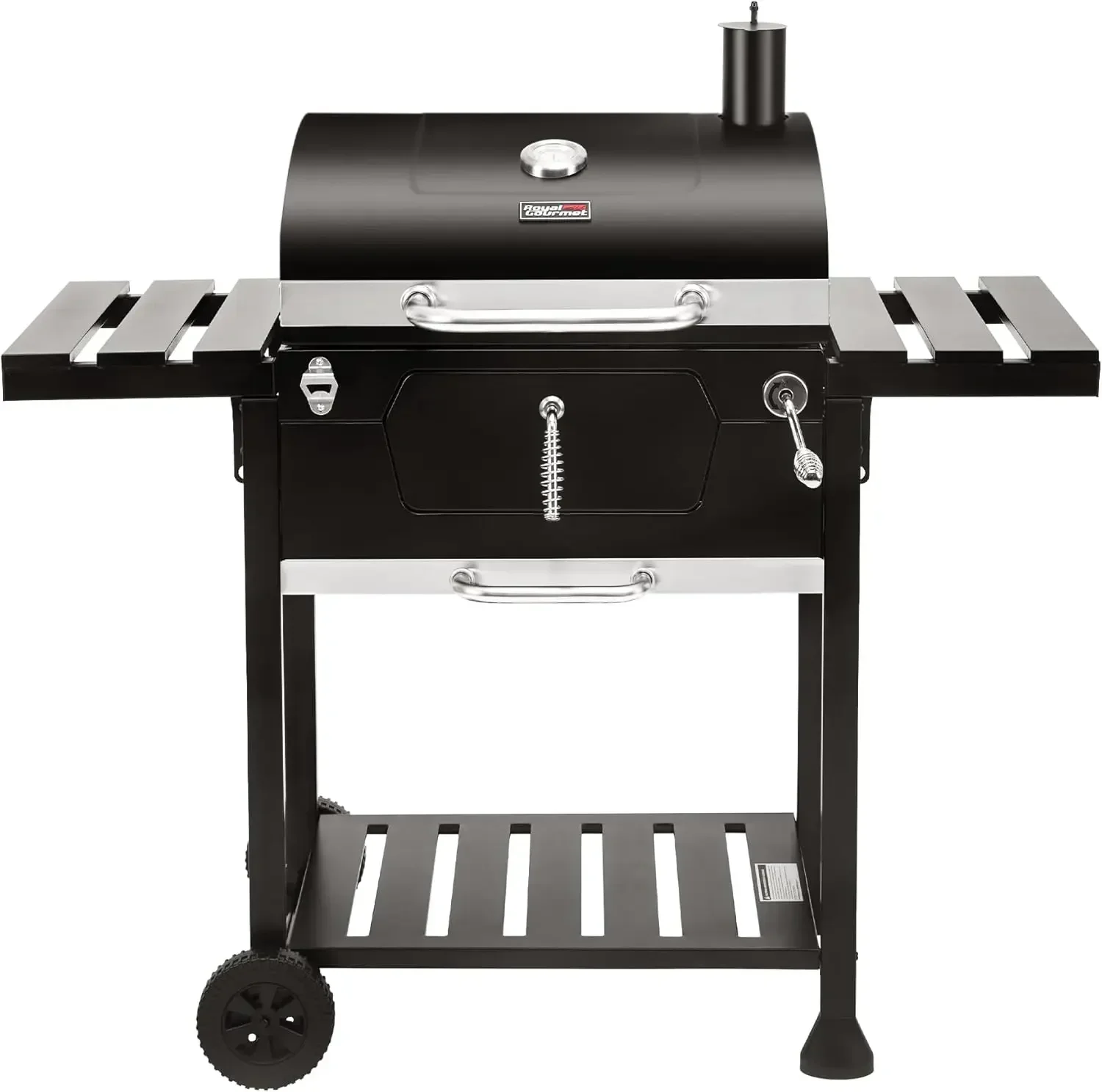 

24” Charcoal Grill Outdoor Smoker with Side Tables Backyard Griller Party BBQ Picnic Patio Cooking,Black,firepit ,camping grill
